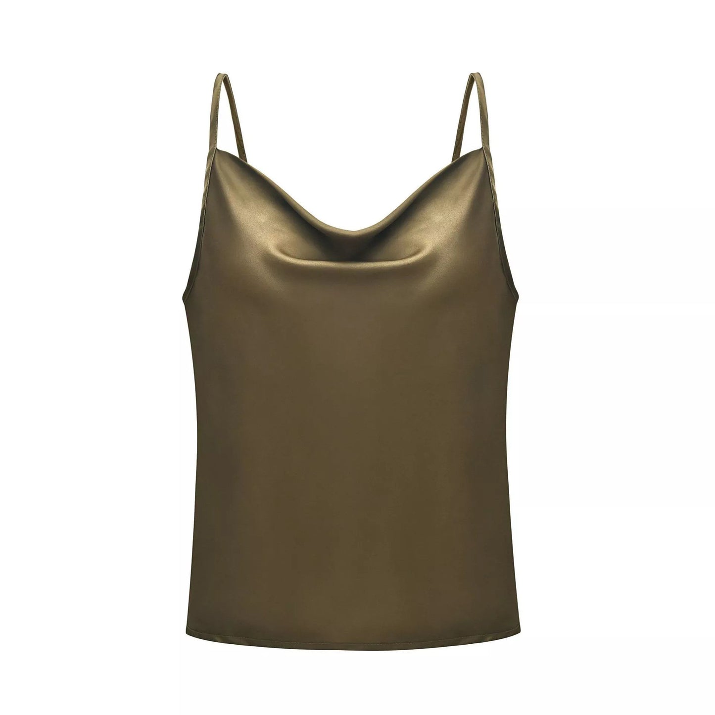 Damen Luxus Satin Spaghetti-Top Stalluxe