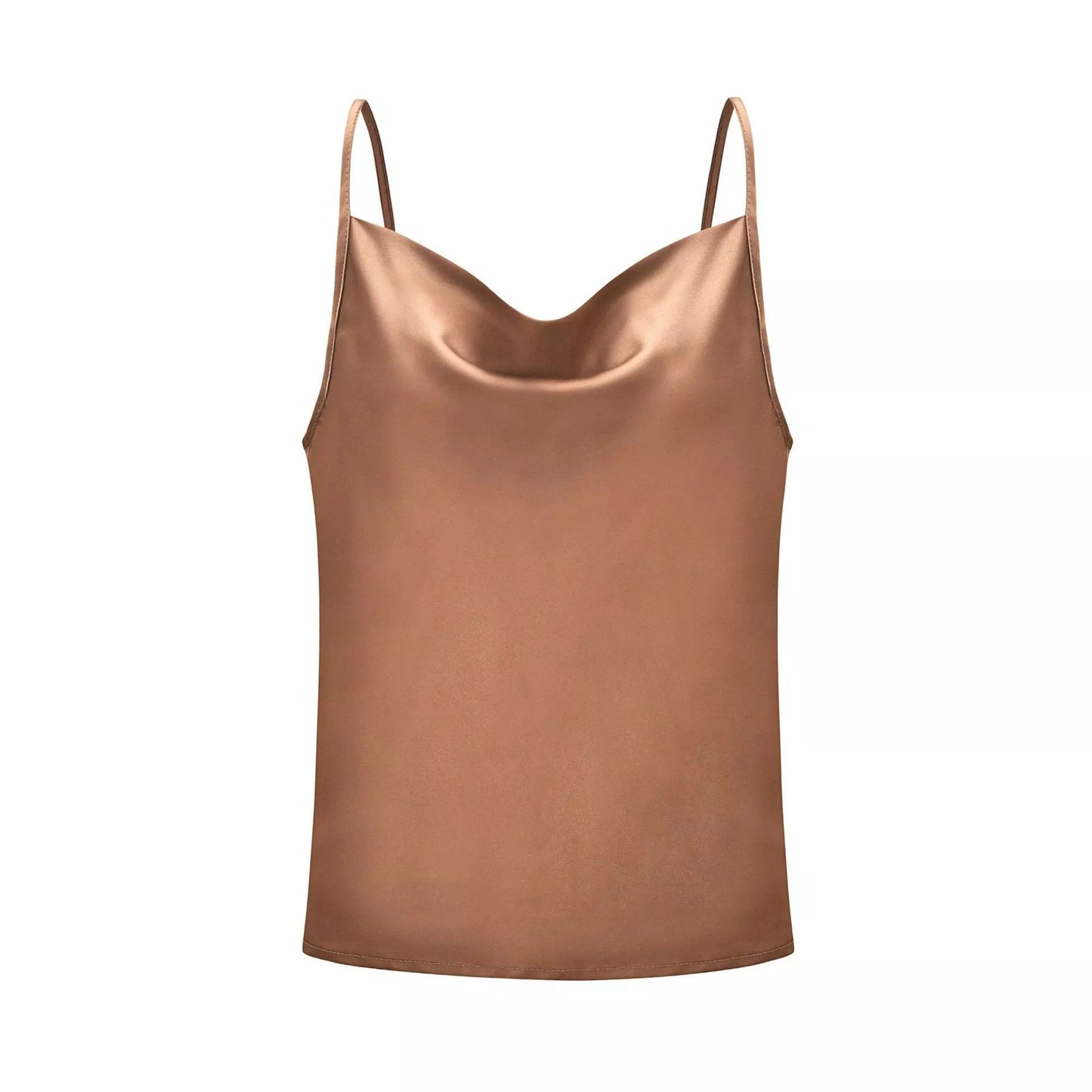 Damen Luxus Satin Spaghetti-Top Stalluxe