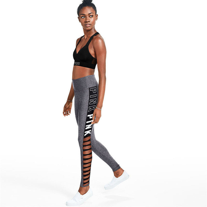 Damen Sportleggings mit seitlichen Cut-Outs und auffälligem Logo Stalluxe