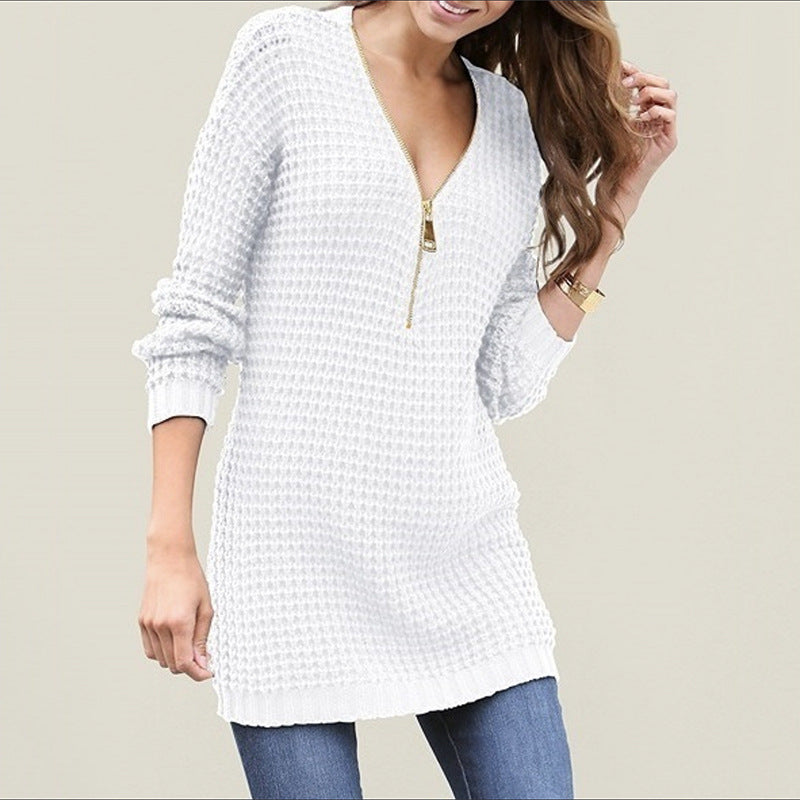 Damen Langarmshirt mit Reißverschluss Stalluxe