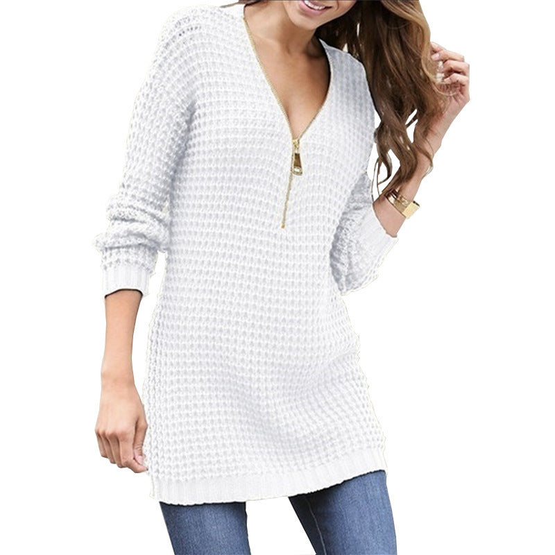 Damen Langarmshirt mit Reißverschluss Stalluxe