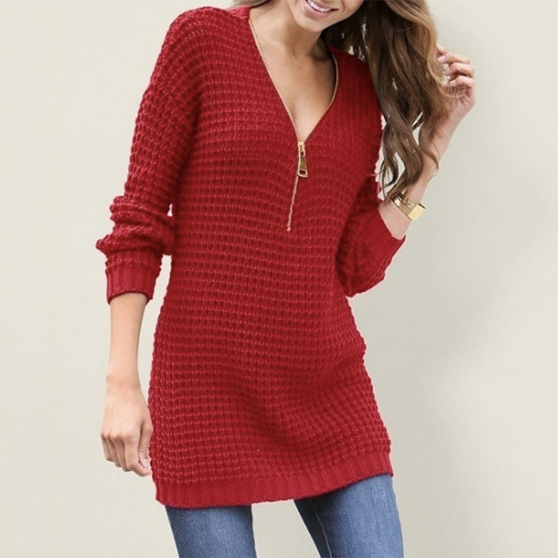 Damen Langarmshirt mit Reißverschluss Stalluxe