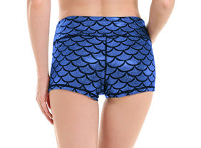 Damen Sportliche Shorts mit Wellenmuster Stalluxe