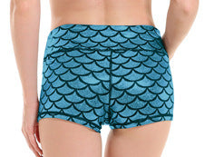 Damen Sportliche Shorts mit Wellenmuster Stalluxe