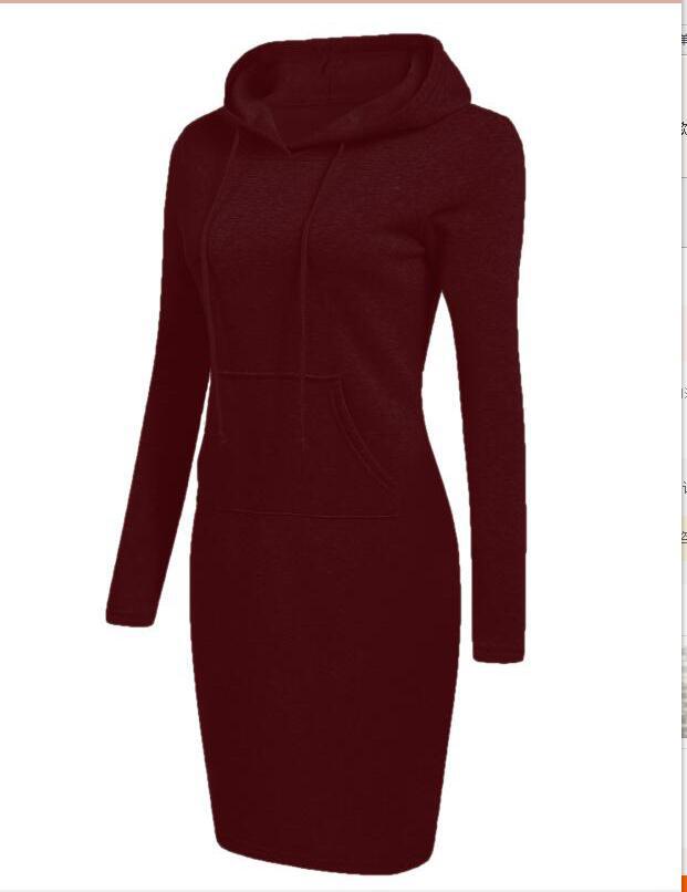 Damen Hoodie-Kleid mit praktischen Taschen und Kapuze Stalluxe