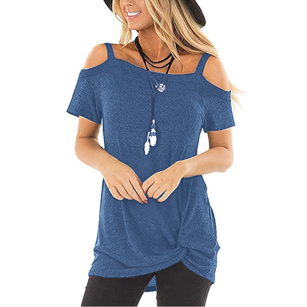 Damen Off-Shoulder Oberteil mit modischem Schnitt und lässiger Passform Stalluxe