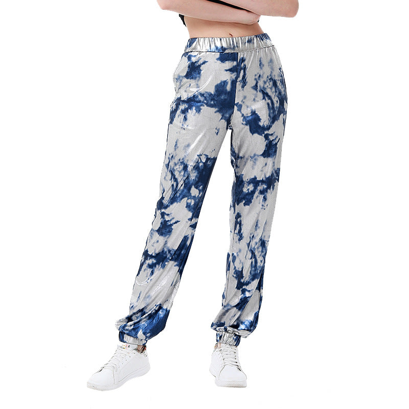 Damen Samt Jogginghose im angesagten Leopardenlook Stalluxe