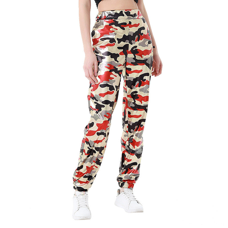 Damen Samt Jogginghose im angesagten Leopardenlook Stalluxe