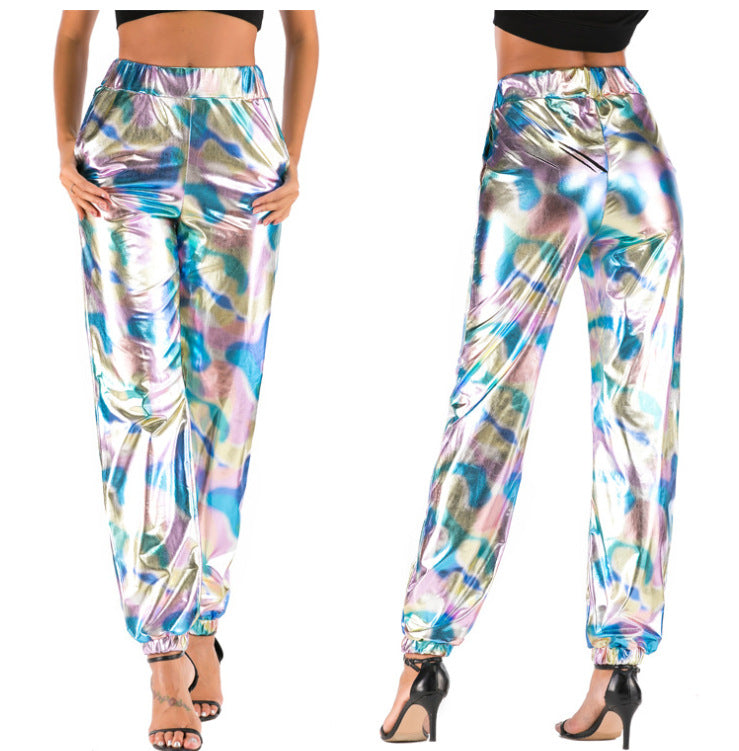 Damen Samt Jogginghose im angesagten Leopardenlook Stalluxe
