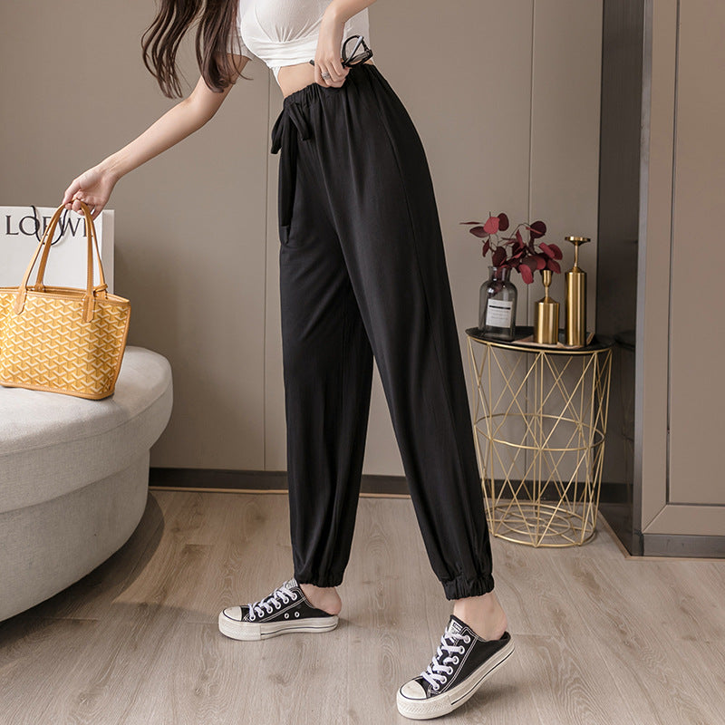 Damen Bequeme Relax-Hose mit Kordelzug Stalluxe