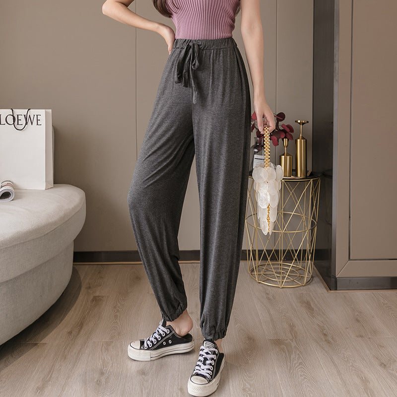Damen Bequeme Relax-Hose mit Kordelzug Stalluxe
