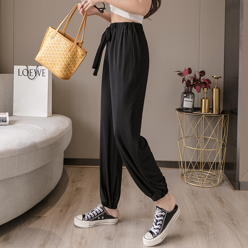 Damen Bequeme Relax-Hose mit Kordelzug Stalluxe