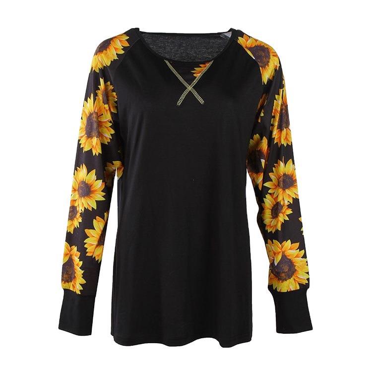 Damen Langarmshirt mit floralem Muster und lässigem Schnitt Stalluxe