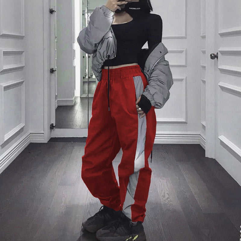 Damen Sportliches Jogginganzug mit reflektierenden Akzenten Stalluxe
