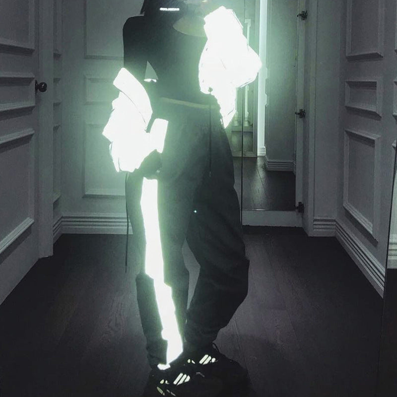Damen Sportliches Jogginganzug mit reflektierenden Akzenten Stalluxe