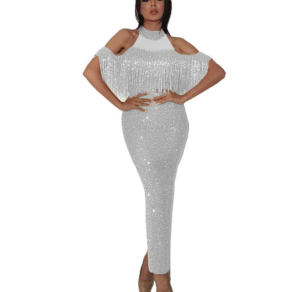 Damen Funkelndes Glamour Abendkleid Stalluxe