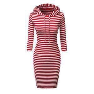 Damen Hoodie-Kleid mit praktischen Taschen und Kapuze Stalluxe