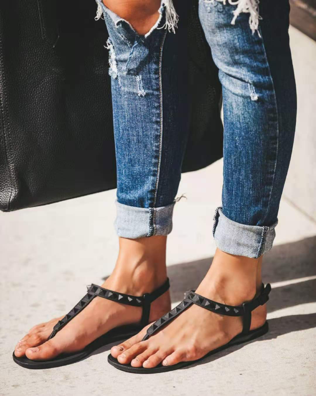 Damen Destroyed Denim Jeans Stalluxe