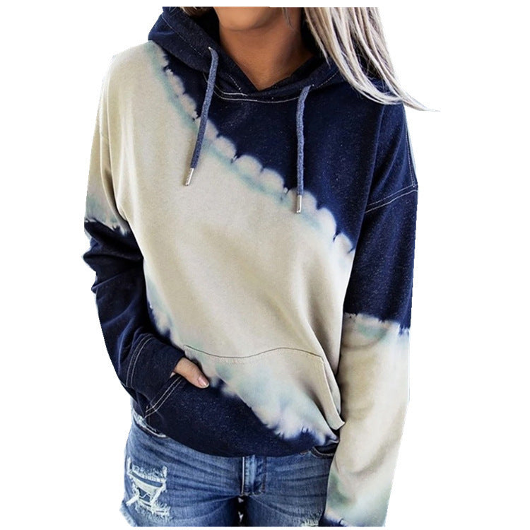 Damen lässiger Kapuzenpullover mit einzigartigem Ombre-Design Stalluxe