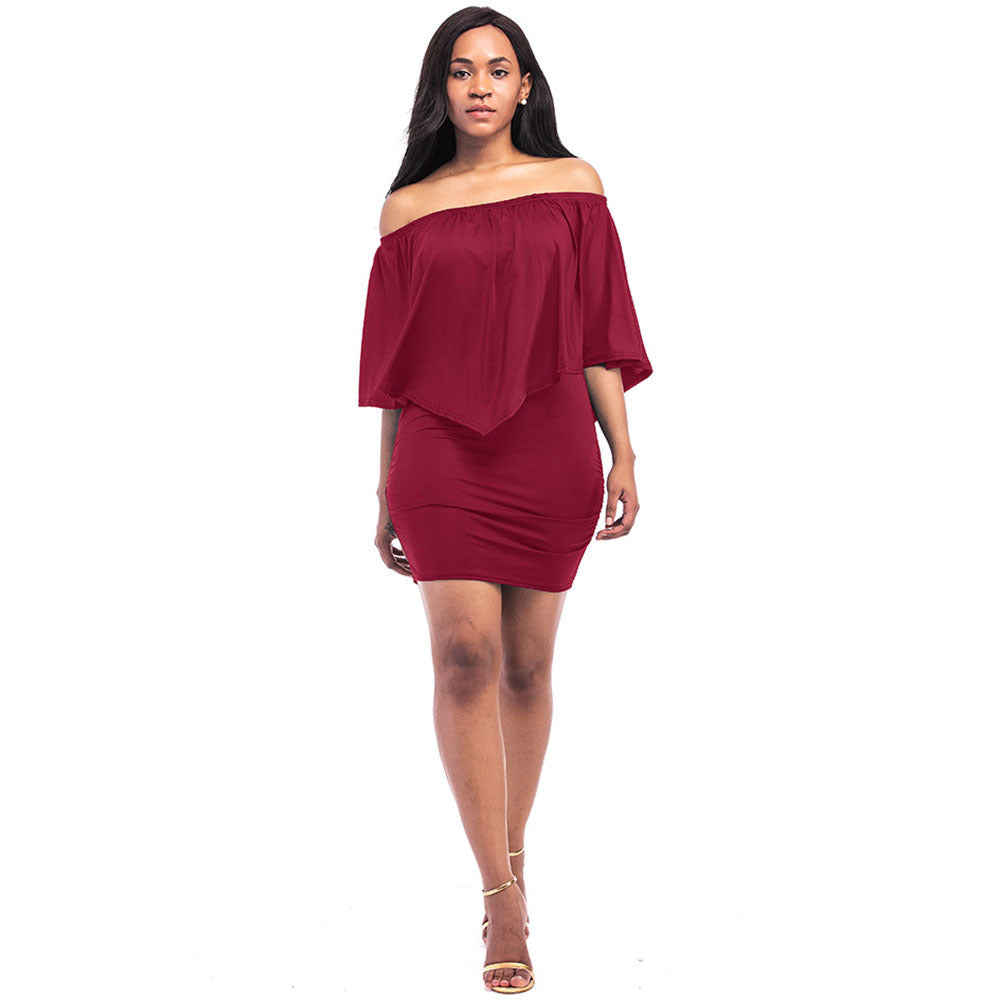 Damen Kleid mit elegantem Oversized-Oberteil und figurbetontem Rock Stalluxe