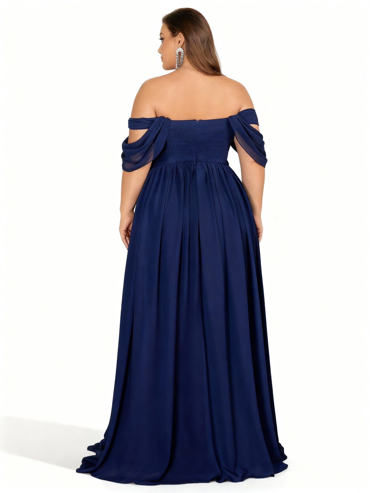 Stalluxe | Chiffon-Brautjungfernkleid in Großen Größen