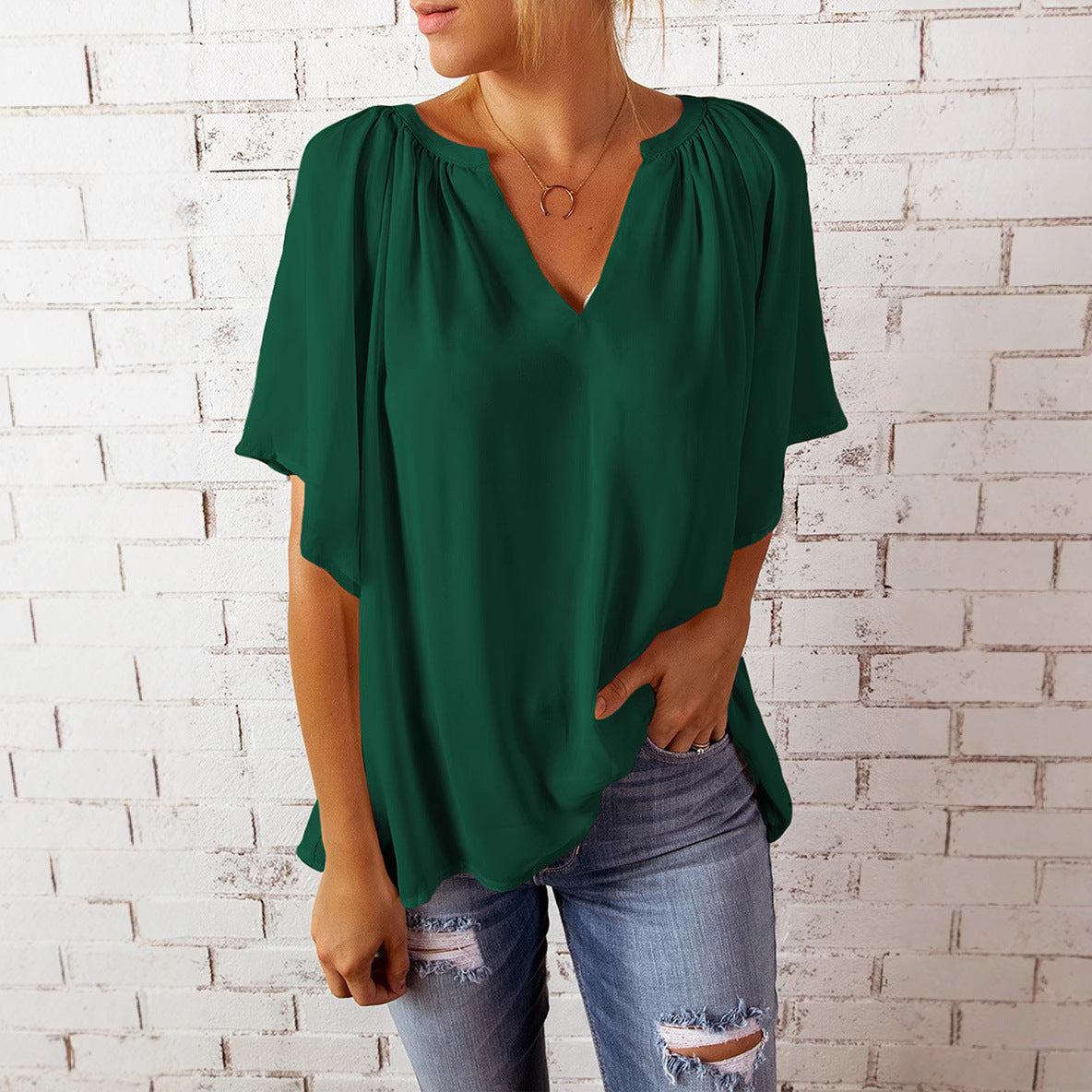 Women's Elegant Chiffon Blouse Stalluxe