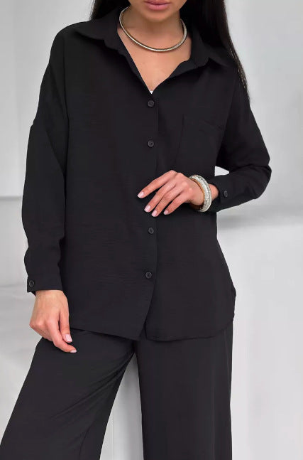 Damen Lässige Hemdbluse aus leichtem Material Stalluxe