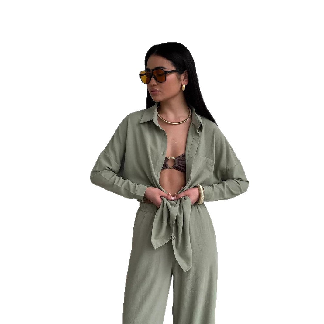 Damen Trendige Hemdbluse mit lockerer Passform Stalluxe
