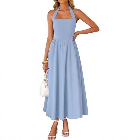Damen Maxi-Kleid mit trägerlosem Design Stalluxe