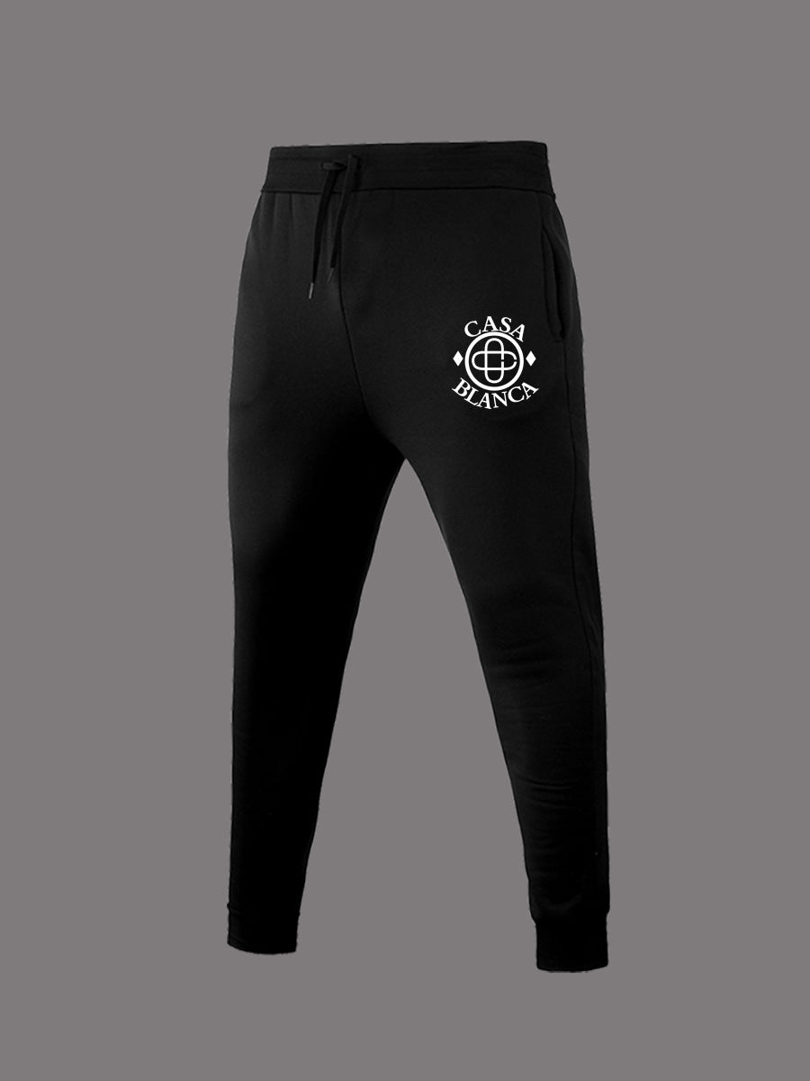 Damen elegante Sporthose mit dekorativem Logo Stalluxe