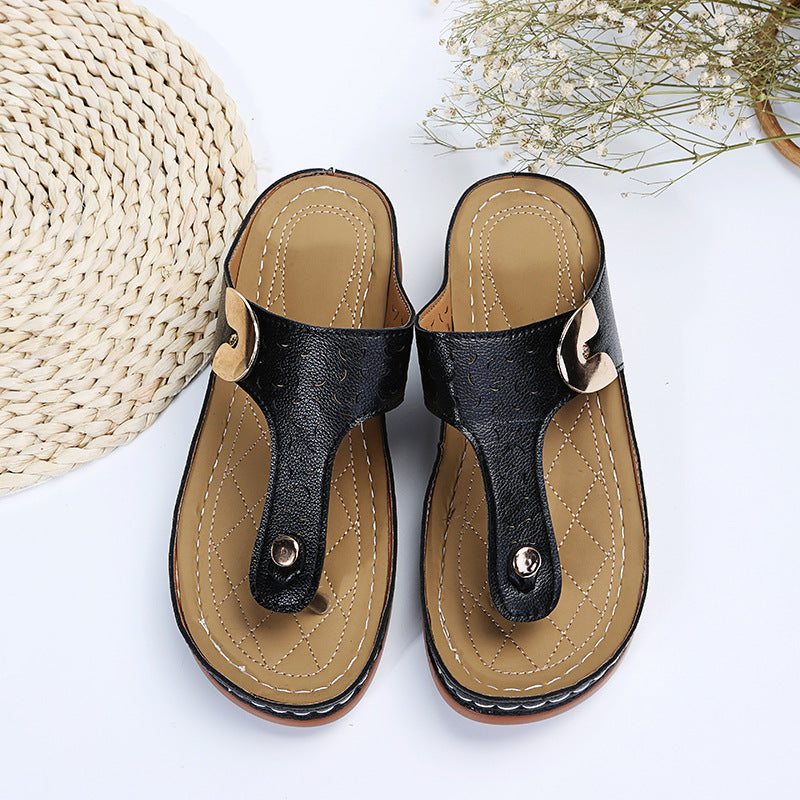 Damen Bequeme Zehentrenner-Sandalen mit verstellbarem Riemen und gepolsterter Sohle Stalluxe