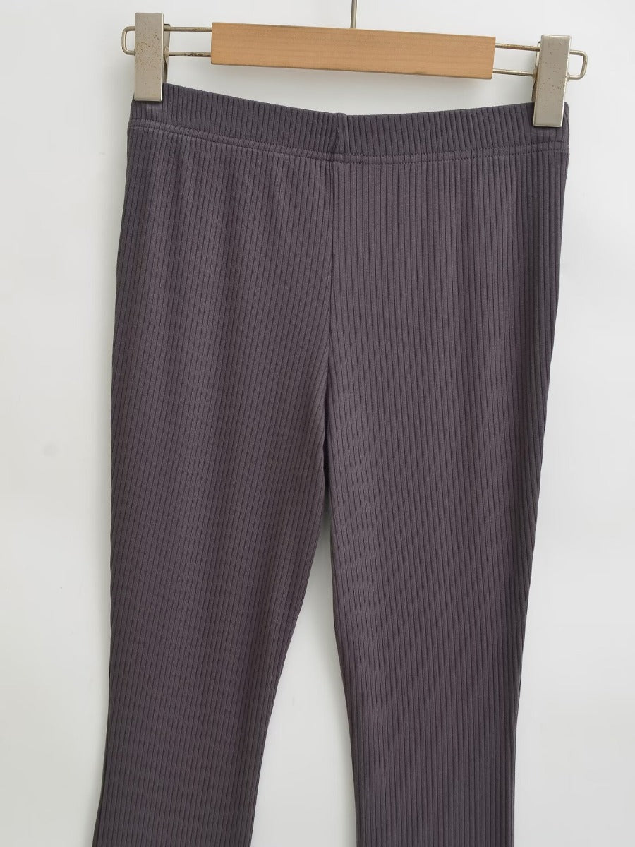 Damen Elegante Flared-Hose aus hochwertigem, elastischem Stretchmaterial mit hohem Bund Stalluxe