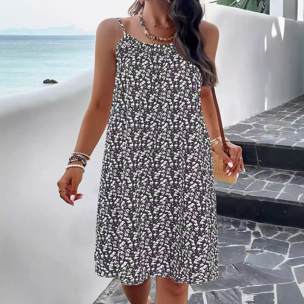 Damen Lässiges Lockeres Sommerkleid Stalluxe