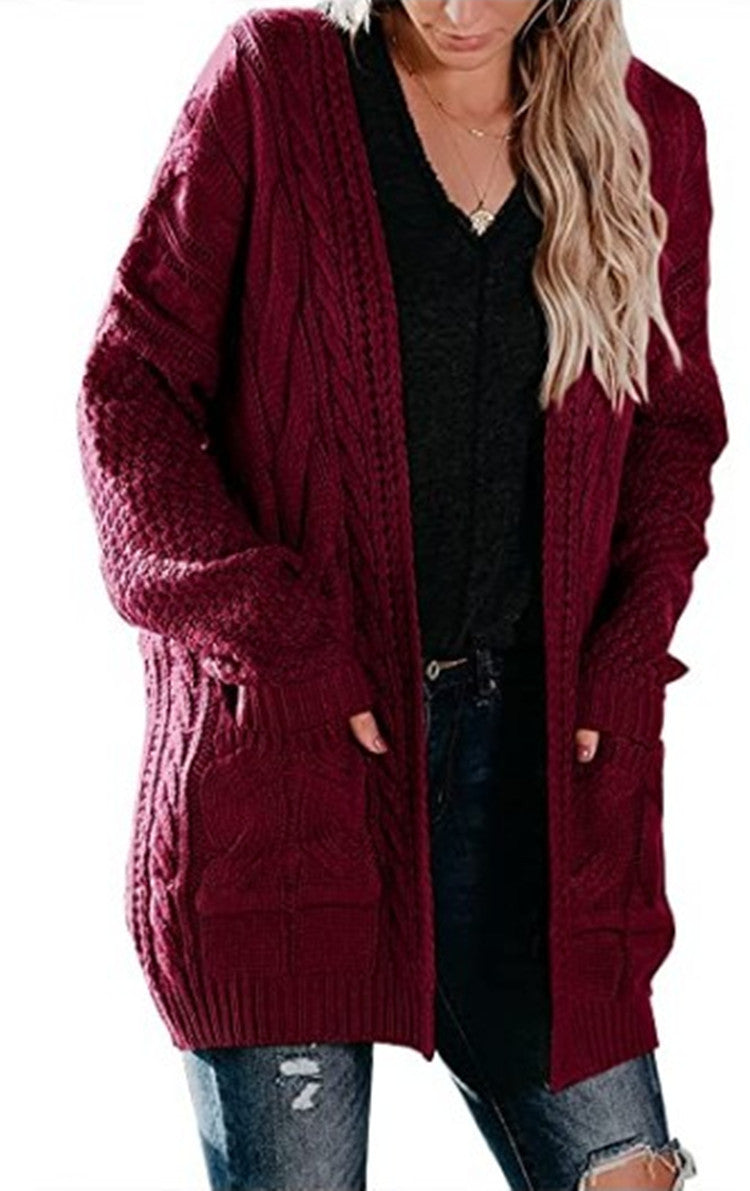 Damen Strickjacke mit Taschen und lässigem Schnitt Stalluxe