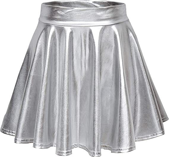 Damen Glänzender Etuikleid mit Weitem Saum Stalluxe