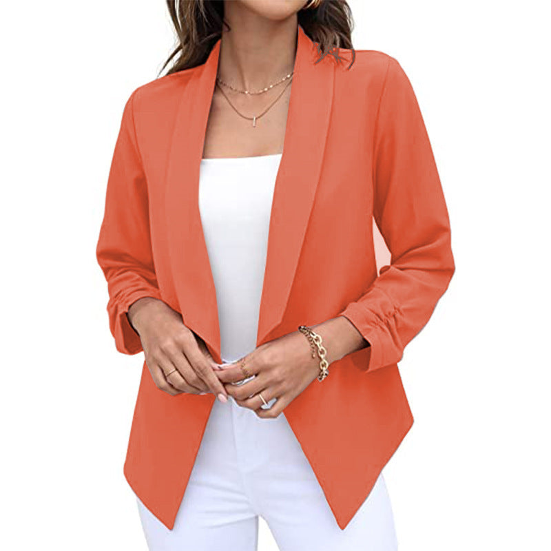 Women's Casual Open Front Blazer Stalluxe