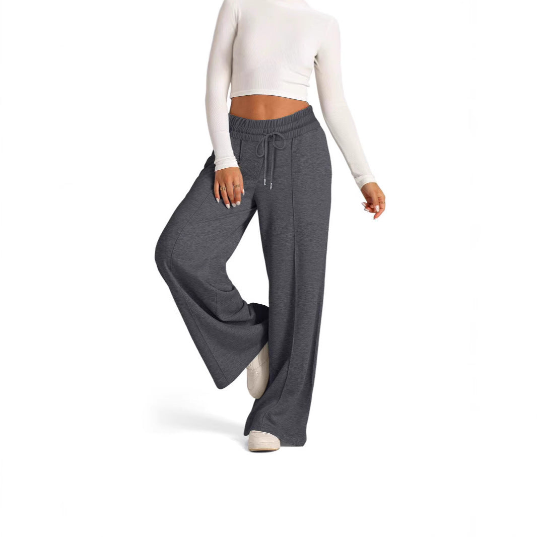 Damen Sweatpants mit weitem Schnitt und praktischen Taschen Stalluxe