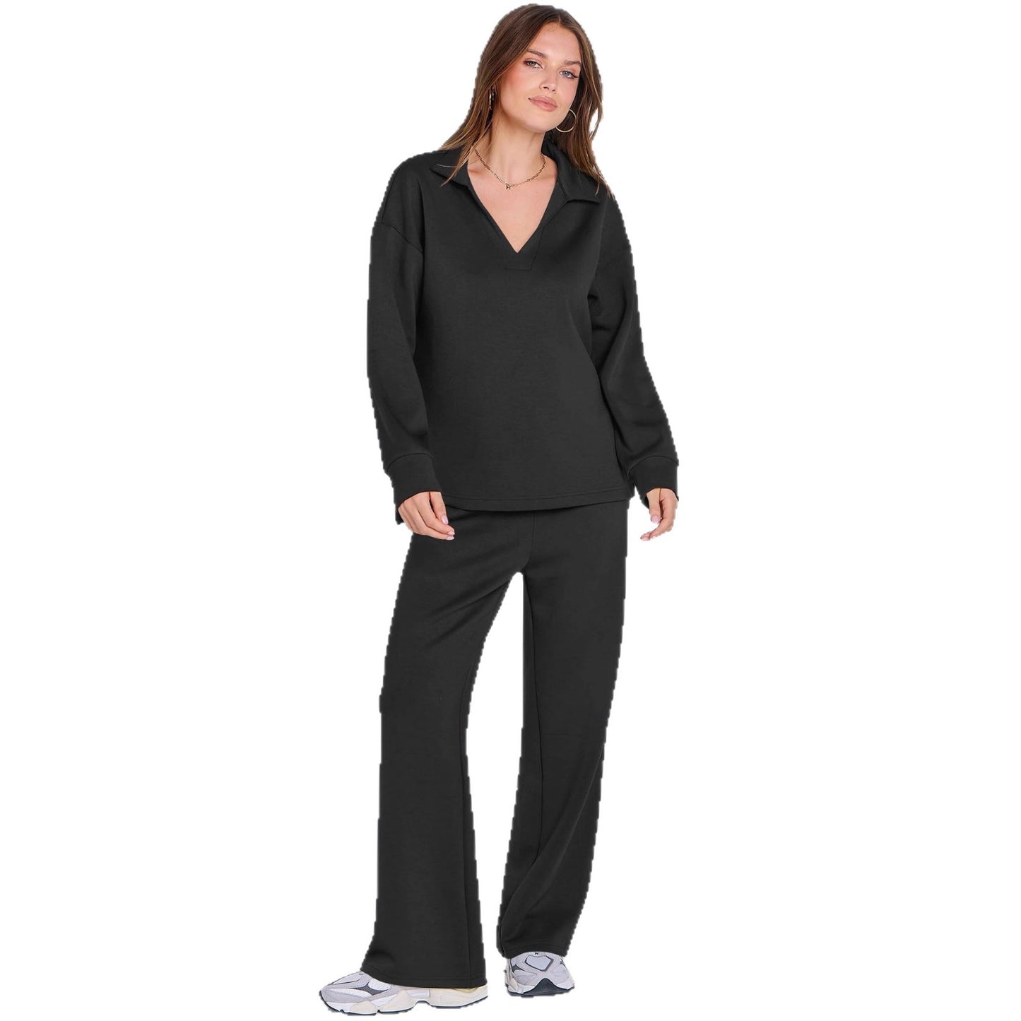 Damen Elegante Sportliche Freizeitgarnitur mit weitem Schnitt Stalluxe