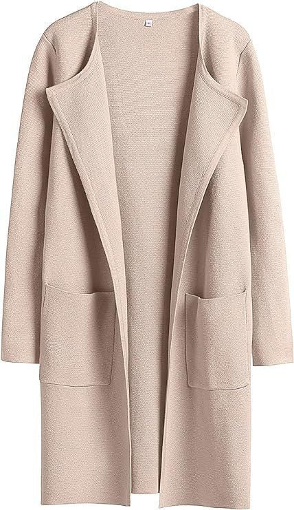 Damen Strickmantel mit lässigem Schnitt und praktischen Taschen Stalluxe