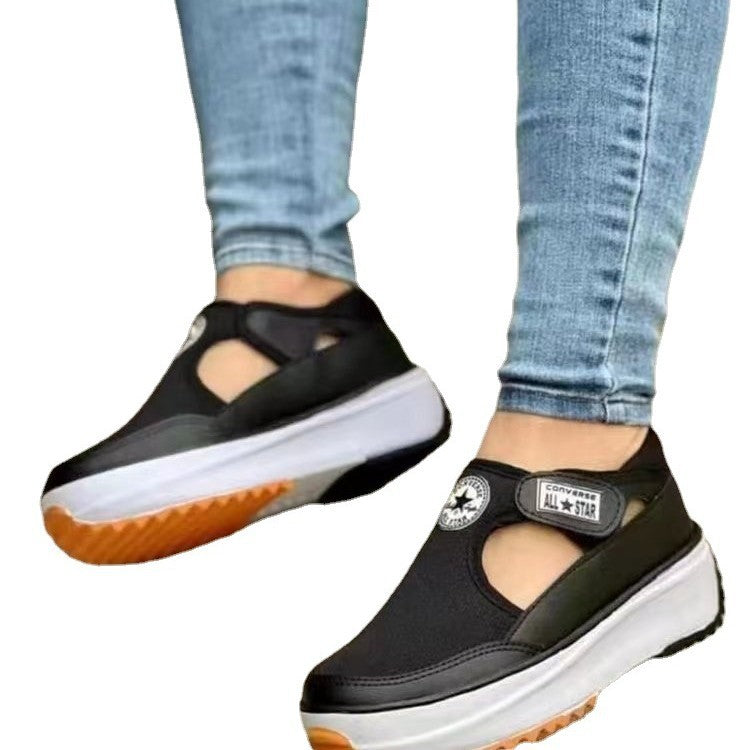 Damen trendige Slip-On Sneakers mit rutschfester Sohle und atmungsaktiver Mesh-Oberfläche Stalluxe