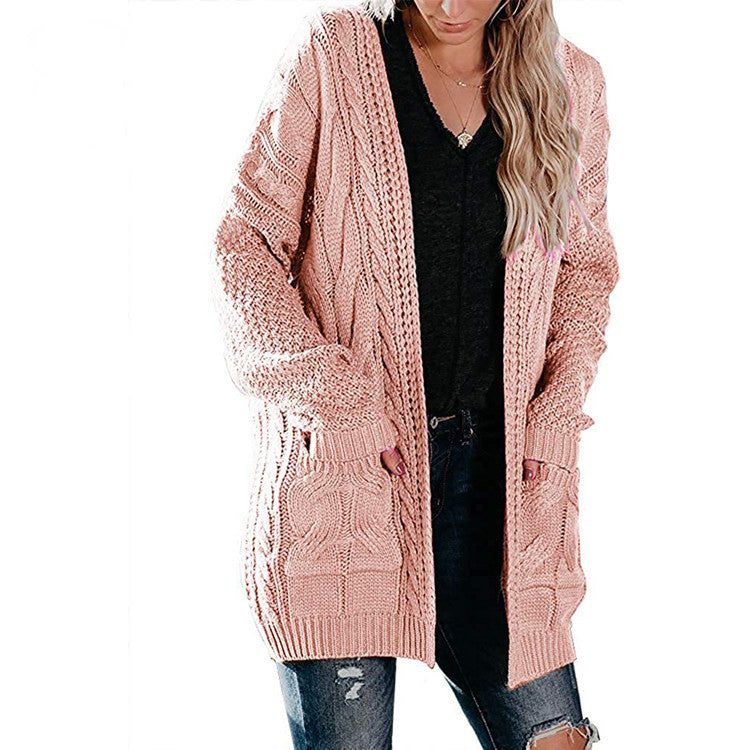 Damen Strickjacke mit Taschen und lässigem Schnitt Stalluxe