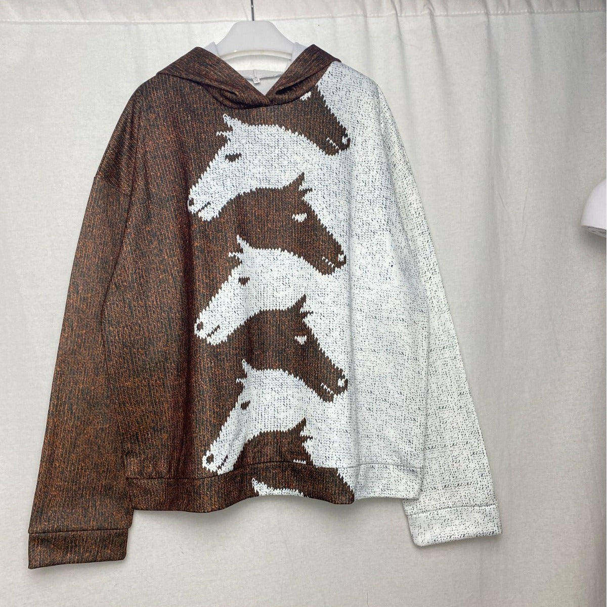 Damen Gemütlicher Hoodie mit Pferdemotiv Stalluxe