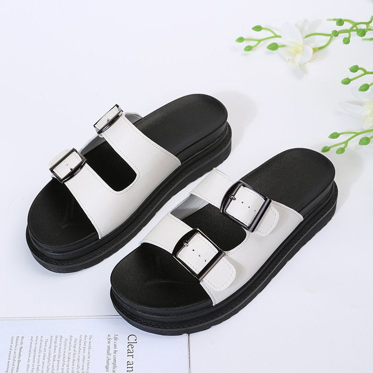 Damen Modische Riemensandalen mit verstellbaren Schnallen Stalluxe