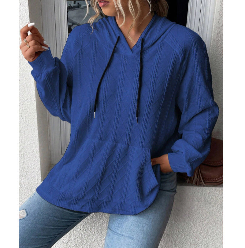 Damen Relaxed Fit Kapuzenpullover mit strukturiertem Design Stalluxe