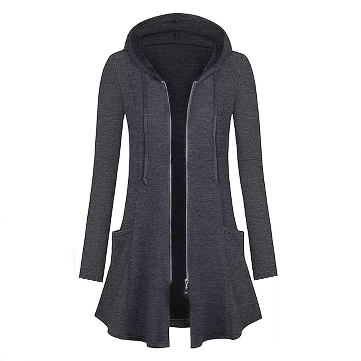 Damen Kapuzenjacke mit Reißverschluss und Seitentaschen Stalluxe