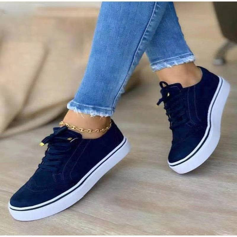 Damen sportive Sneaker mit dekorativen Broguing-Details und atmungsaktiver Sohle Stalluxe