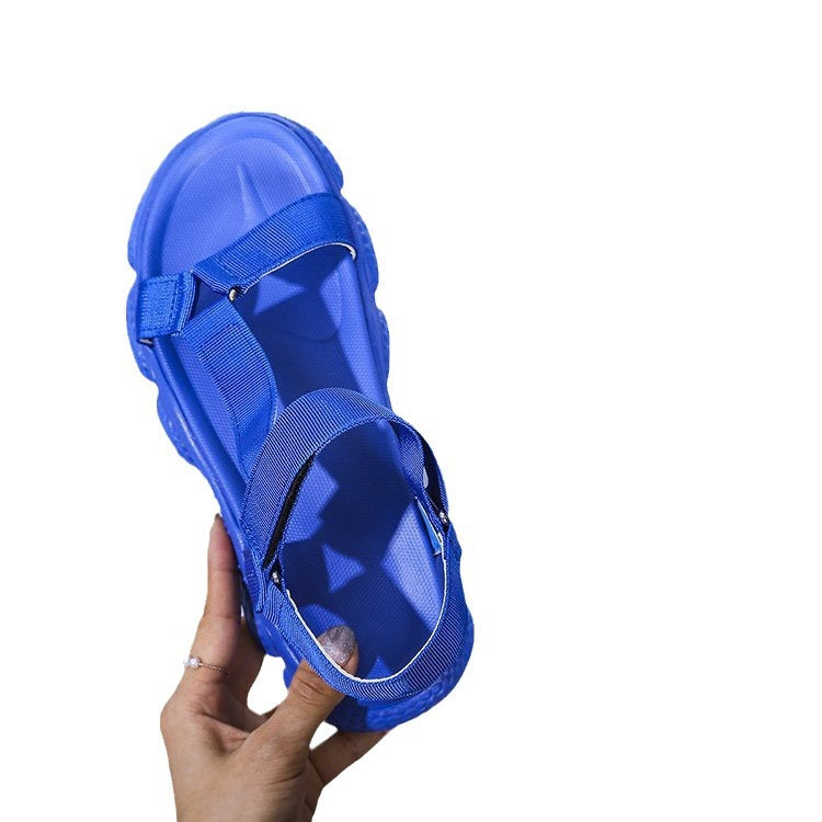 Damen Sportliche Sandalen mit elastischen Riemen und rutschfester Sohle Stalluxe