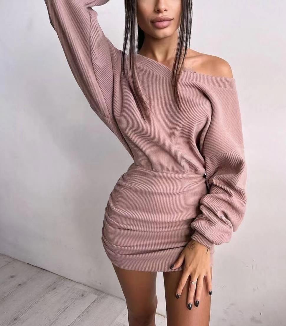 Damen Wickelkleid mit asymmetrischem Schnitt und Rüschendetails Stalluxe