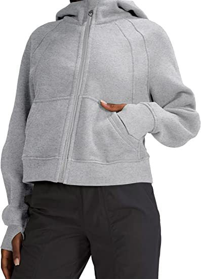 Damen lässige Kapuzenjacke mit nach unten gerafftem Schnitt und praktischen Taschen Stalluxe