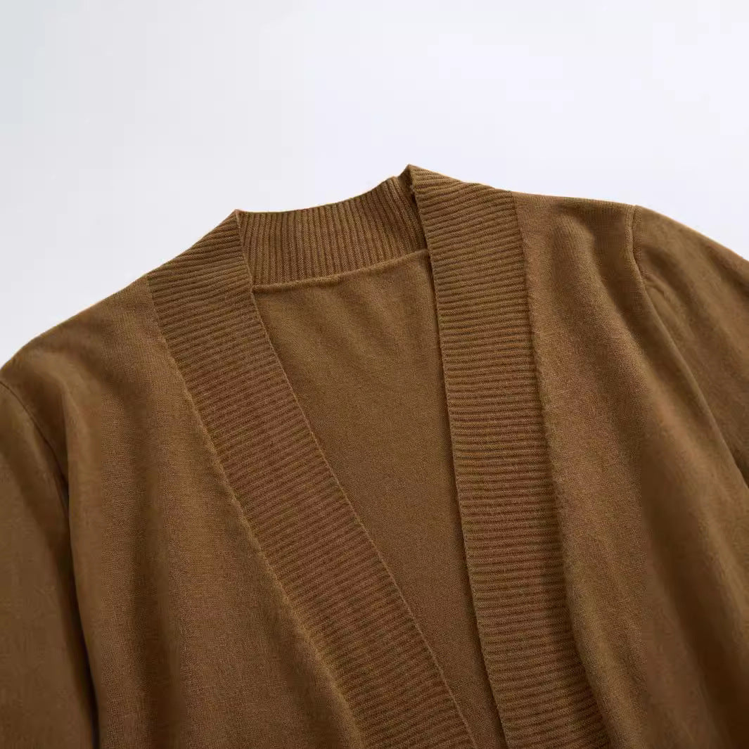 Damen Strickjacke mit strukturiertem Design und praktischen Taschen Stalluxe